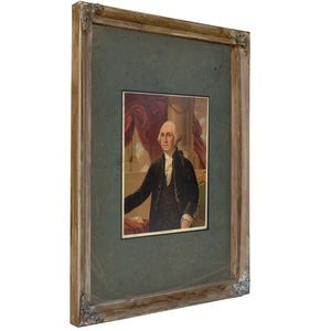 George Washington 1876 — Verdigris Framed Canvas Print | Bella Frye