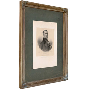 John J Crittenden Senator From Kentucky 1841 — Verdigris Framed Canvas Print | Bella Frye