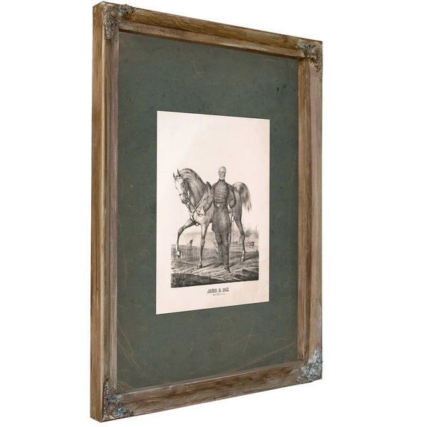 John Adams Dix 19th Century — Verdigris Framed Canvas Print | Bella Frye