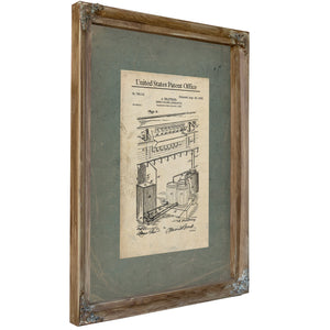 The Pelstring Beer Cooling Apparatus Patent Print — Framed Wall Art Room View | Bella Frye