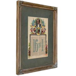 to 1 the Speech That Won the Nomination at the National Democtratic Convention at Chicago 1896 1896 — Verdigris Framed Canvas