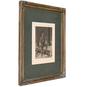 Abraham Lincoln When Twenty One Elected President When Fifty One 192 — Verdigris Framed Canvas Print | Bella Frye
