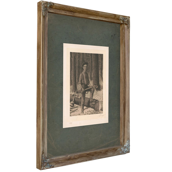 Abraham Lincoln When Twenty One Elected President When Fifty One 192 — Verdigris Framed Canvas Print | Bella Frye