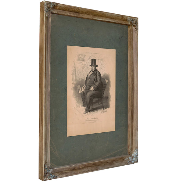 Dixon H Lewis Representative From Alabama 1839 — Verdigris Framed Canvas Print | Bella Frye
