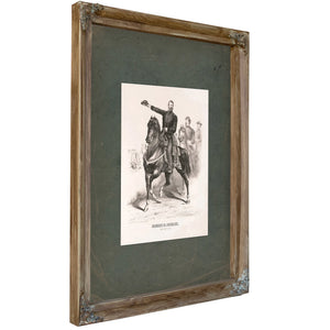Robert Cumming Schenck Major General Usa 1863 — Verdigris Framed Canvas Print | Bella Frye