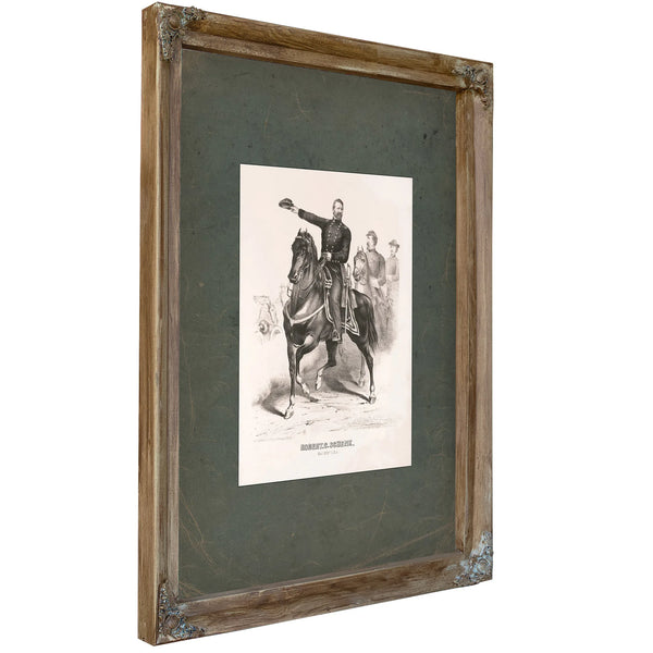 Robert Cumming Schenck Major General Usa 1863 — Verdigris Framed Canvas Print | Bella Frye