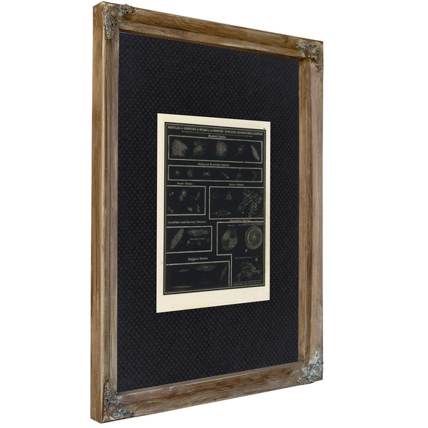 The Distant Mysteries a Victorian Atlas of Nebulae and Star Clusters — Verdigris Framed Canvas Print | Bella Frye