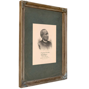 Eminent Colored Men Benjamin W Arnett 1886 — Verdigris Framed Canvas Print | Bella Frye