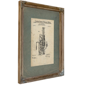 The Brewers Contraption — Patent Drawing of Victorian Beer Racking Machinery — Framed Wall Art Room View | Bella Frye