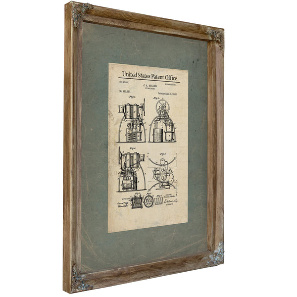 The Muller Ice Machine Patent Industrial Alchemy of the Gilded Age — Framed Wall Art Room View | Bella Frye