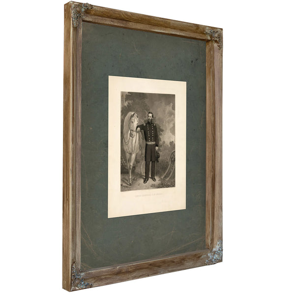 Lieut Gen Ulysses S Grant 19th Century — Verdigris Framed Canvas Print | Bella Frye