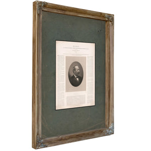 Eulogy on Our Martyred Chief Magistrate James a Garfield Respectively Dedicated to His Family 1888 — Verdigris Framed Canvas 