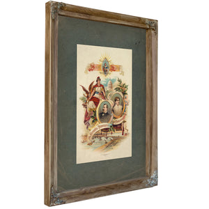 The City of Saint Louis Welcomes the National Democratic Convention 1888 1888 — Verdigris Framed Canvas Print | Bella Frye