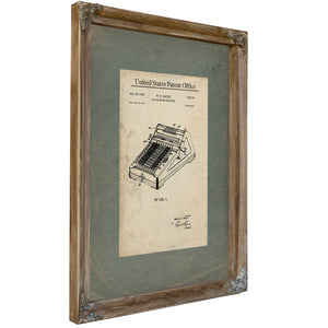 The Accountants Engine — Patent Blueprint of Mechanical Computation — Framed Wall Art Room View | Bella Frye