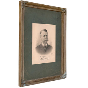 Asa Smith Bushnell 1895 — Verdigris Framed Canvas Print | Bella Frye