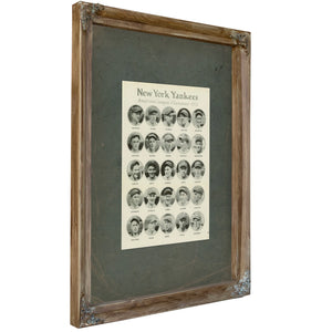 St Louis Cardinals World Series Scrapbook 1926 Dpla F522 — Verdigris Framed Canvas Print | Bella Frye