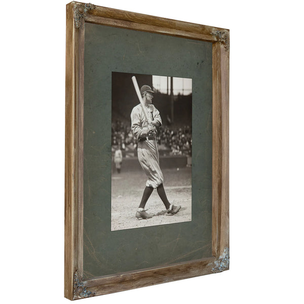Ty Cobb Paul Thompson Cropped — Verdigris Framed Canvas Print | Bella Frye