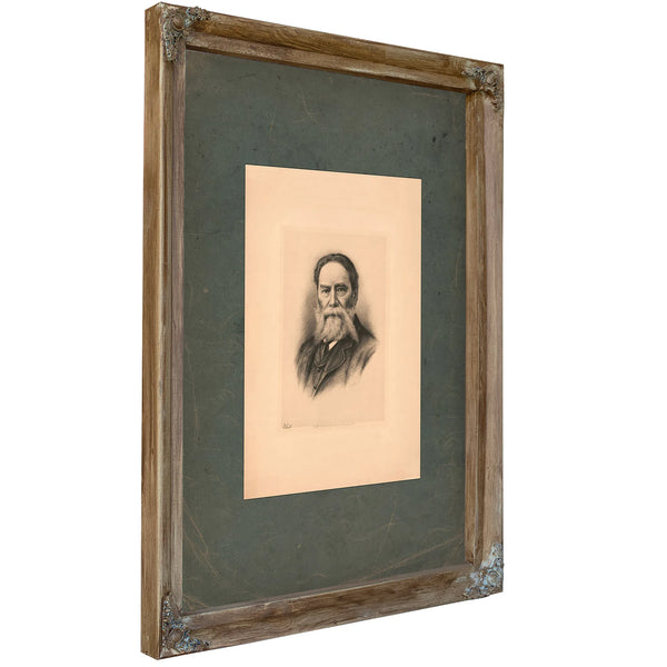 John Amory Lowell 1895 — Verdigris Framed Canvas Print | Bella Frye