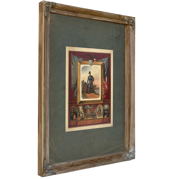 Our Police Faithful Unto Death 1879 — Verdigris Framed Canvas Print | Bella Frye