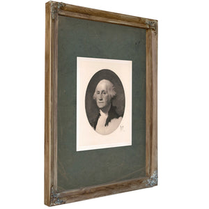 George Washington 1893 — Verdigris Framed Canvas Print | Bella Frye