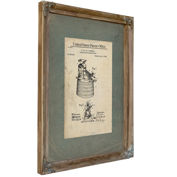 The Dowdell Brothers Forbidden Vintage Patent — Framed Wall Art Room View | Bella Frye