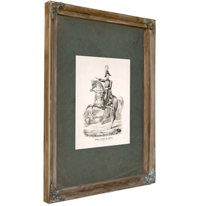 General John E Wool at the Battle of Buena Vista Febr 23 1847 1847 — Verdigris Framed Canvas Print | Bella Frye