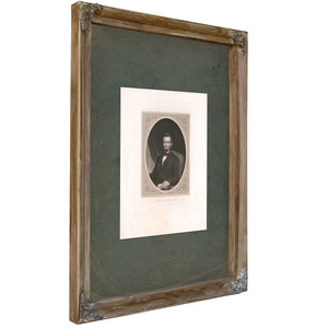 Abraham Lincoln 19th Century 8 — Verdigris Framed Canvas Print | Bella Frye