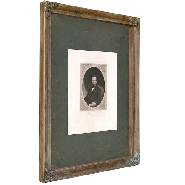 Abraham Lincoln 19th Century 8 — Verdigris Framed Canvas Print | Bella Frye