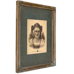 Christopher Columbus Discoverer of America 1492 1892 — Framed Wall Art Room View | Bella Frye