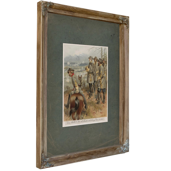 Gen Robert E Lee at Fredericksburg Dec 13 1862 19 — Verdigris Framed Canvas Print | Bella Frye