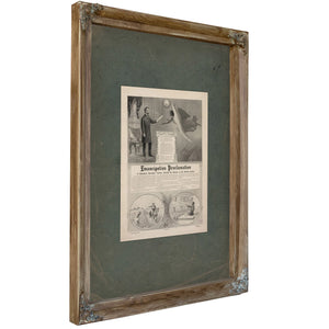 Emancipation Proclamation 1896 — Verdigris Framed Canvas Print | Bella Frye