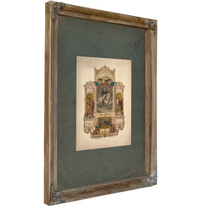 George Washington 1877 — Verdigris Framed Canvas Print | Bella Frye