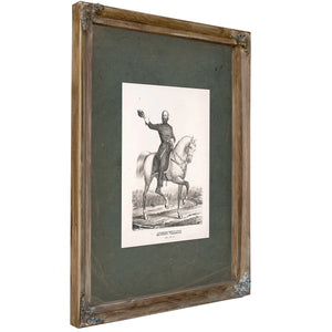 August Willich Brigadier General Usa 1863 — Verdigris Framed Canvas Print | Bella Frye