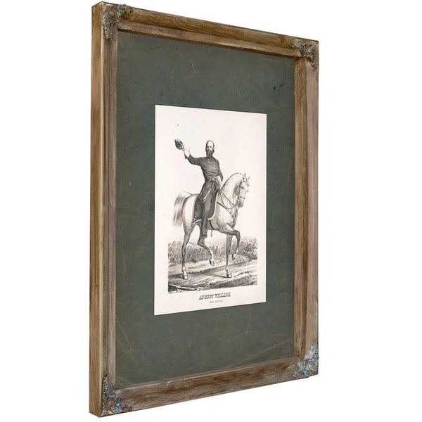 August Willich Brigadier General Usa 1863 — Verdigris Framed Canvas Print | Bella Frye