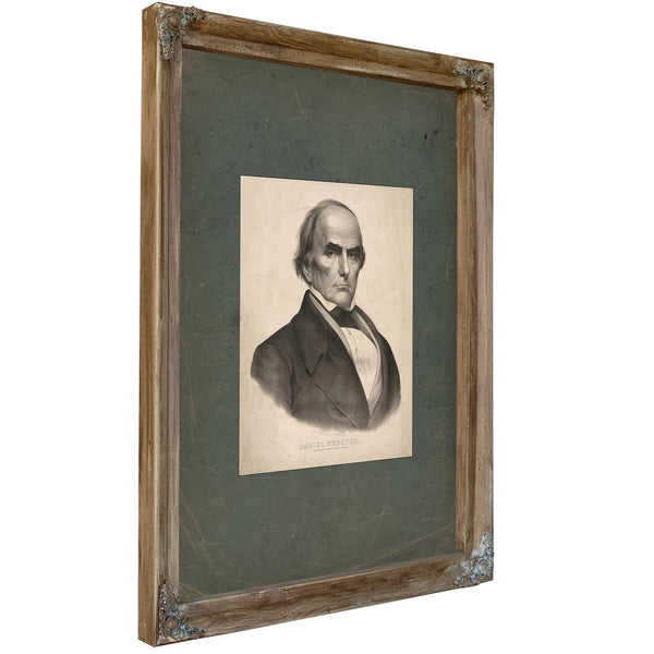 Daniel Webster 1852 — Verdigris Framed Canvas Print | Bella Frye