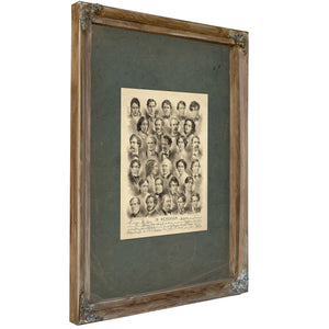 In Memoriam 1878 — Verdigris Framed Canvas Print | Bella Frye