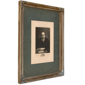 Robert Louis Stevenson 199 — Verdigris Framed Canvas Print | Bella Frye