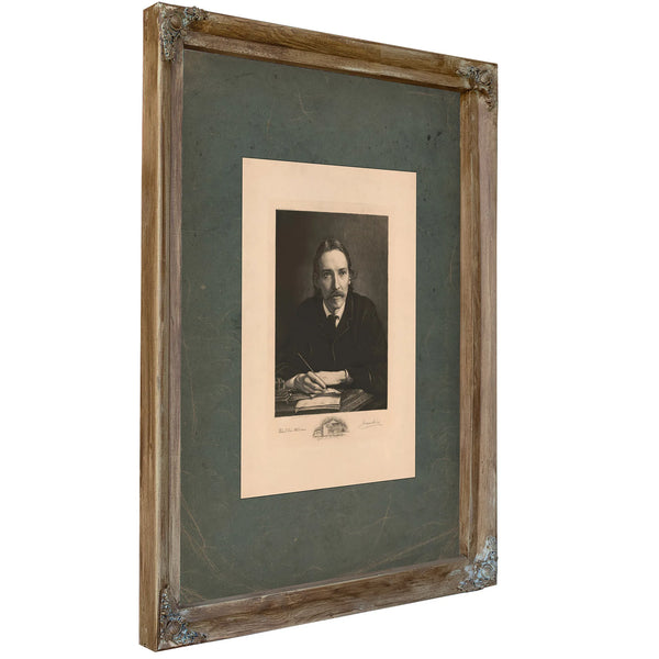 Robert Louis Stevenson 199 — Verdigris Framed Canvas Print | Bella Frye