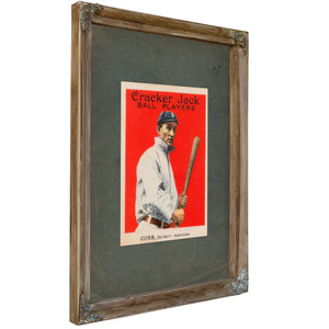 Cracker Jack Ty Cobb — Verdigris Framed Canvas Print | Bella Frye