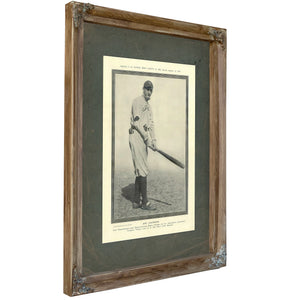 Joe Jackson Police Gazette — Verdigris Framed Canvas Print | Bella Frye