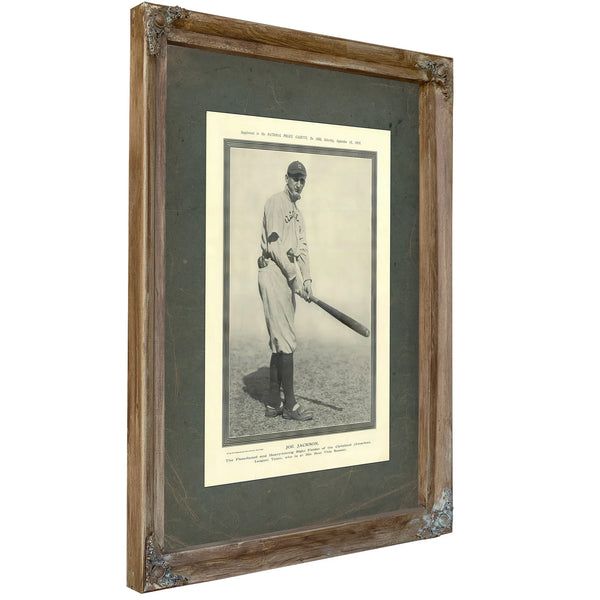 Joe Jackson Police Gazette — Verdigris Framed Canvas Print | Bella Frye