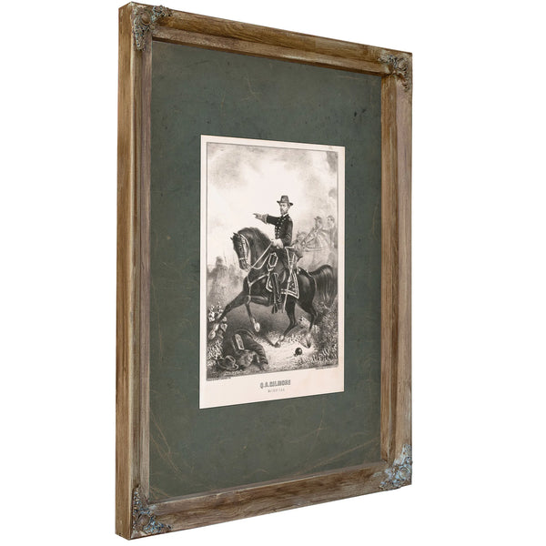 Quincy Adams Gillmore Major General Usa 1863 — Verdigris Framed Canvas Print | Bella Frye
