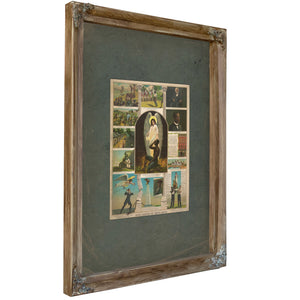 Afro American Monument 1897 — Verdigris Framed Canvas Print | Bella Frye