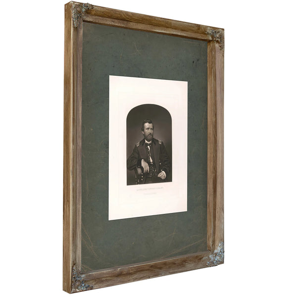 Lieut Gen Ulysses S Grant 19th Century 1 — Verdigris Framed Canvas Print | Bella Frye