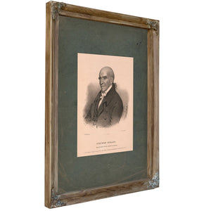 Stephen Girard 1832 — Verdigris Framed Canvas Print | Bella Frye