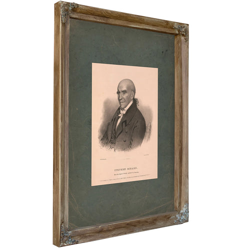 Stephen Girard 1832 — Verdigris Framed Canvas Print | Bella Frye