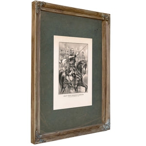 Major General George G Meade at the Battle of Gettysburg July 3d 1863 1863 — Verdigris Framed Canvas Print | Bella Frye
