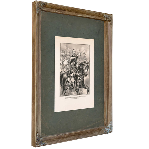 Major General George G Meade at the Battle of Gettysburg July 3d 1863 1863 — Verdigris Framed Canvas Print | Bella Frye