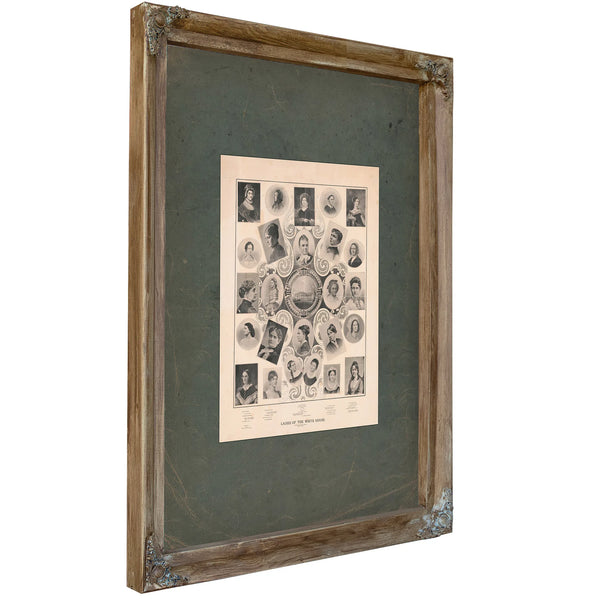 Ladies of the White House 1898 — Verdigris Framed Canvas Print | Bella Frye