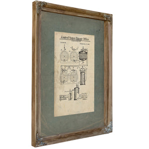The Brewmasters Blueprint Zwietusch Beer Making Patent — Framed Wall Art Room View | Bella Frye
